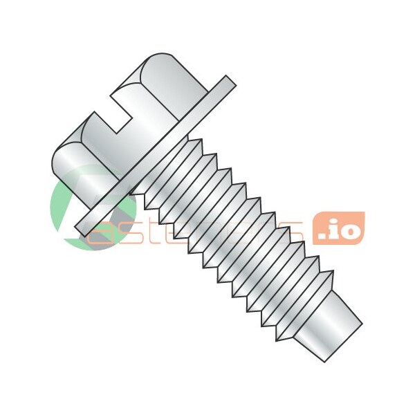Newport Fasteners 5/16"-18 x 3/16 in Slotted Hex Machine Screw, Zinc Plated Steel, 200 PK 366559 - main